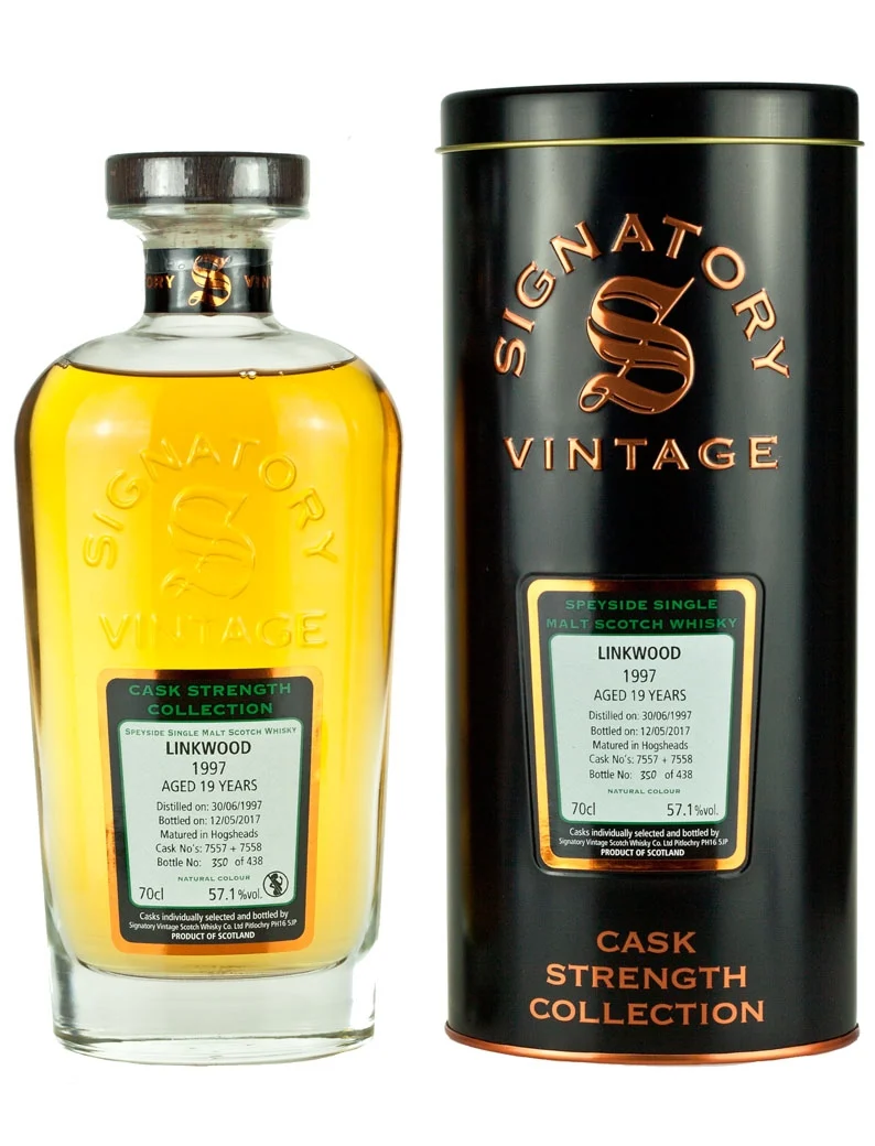 Linkwood 19 Year Old 1997 Signatory Cask Strength