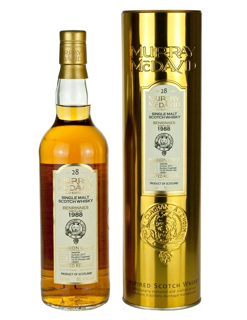 Benrinnes 28 Year Old 1988 Murray McDavid Mission Gold
