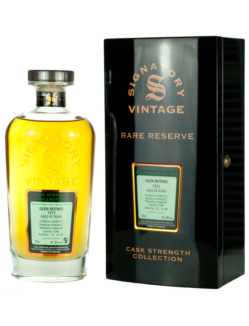 Glenrothes 43 Year Old 1973 Signatory Rare Reserve