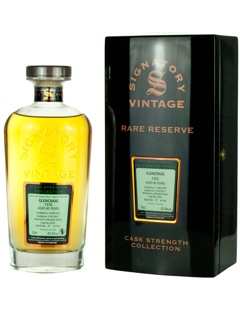 Glencraig 40 Year Old 1976 Signatory Rare Reserve