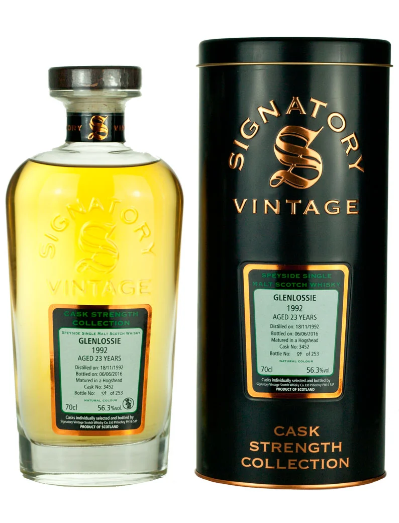 Glenlossie 23 Year Old 1992 Signatory Cask Strength