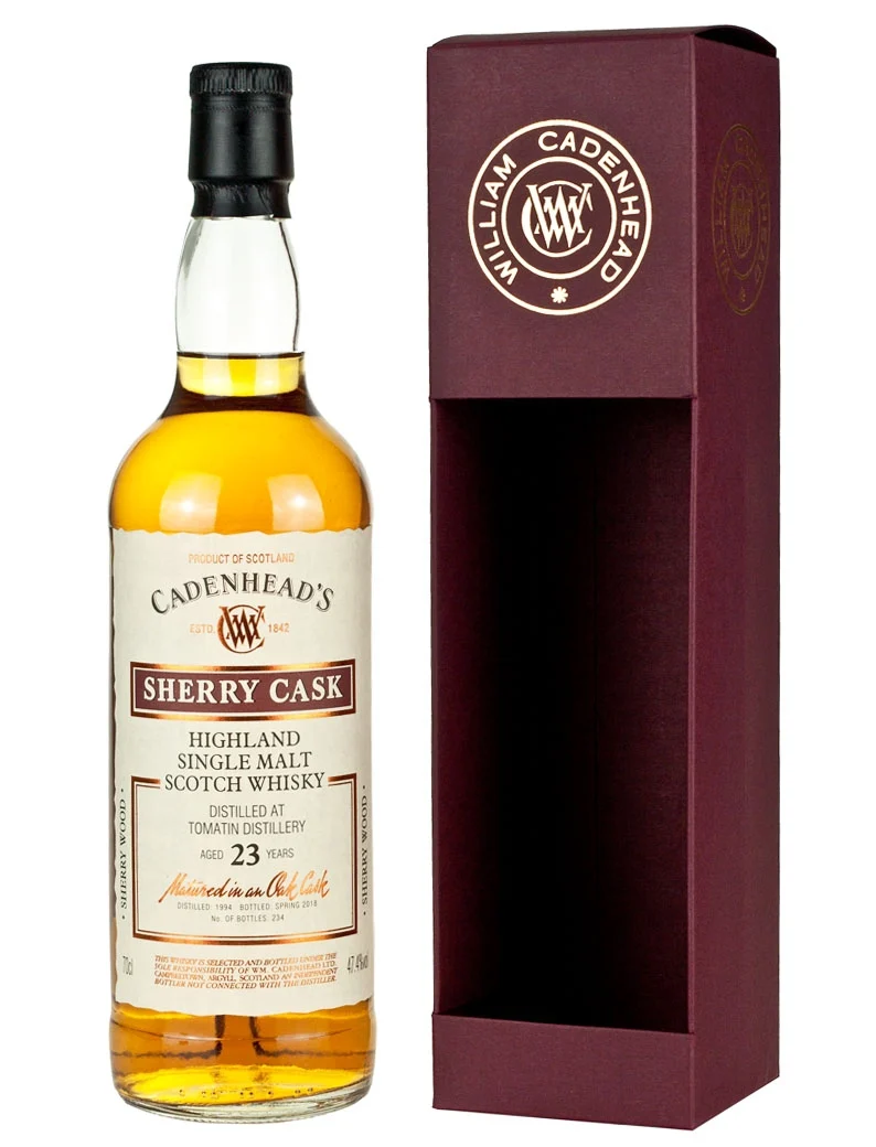 Tomatin 23 Year Old 1994 Cadenhead's Sherry Cask