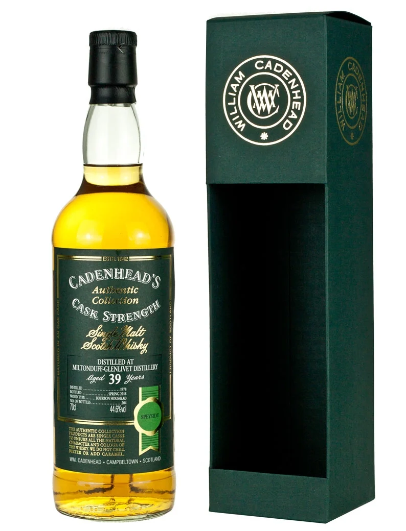 Miltonduff 39 Year Old 1978 Cadenhead's Authentic