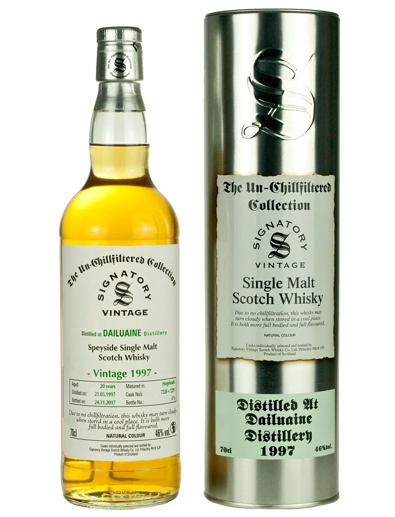 Dailuaine 20 Year Old 1997 Signatory Un-Chillfiltered