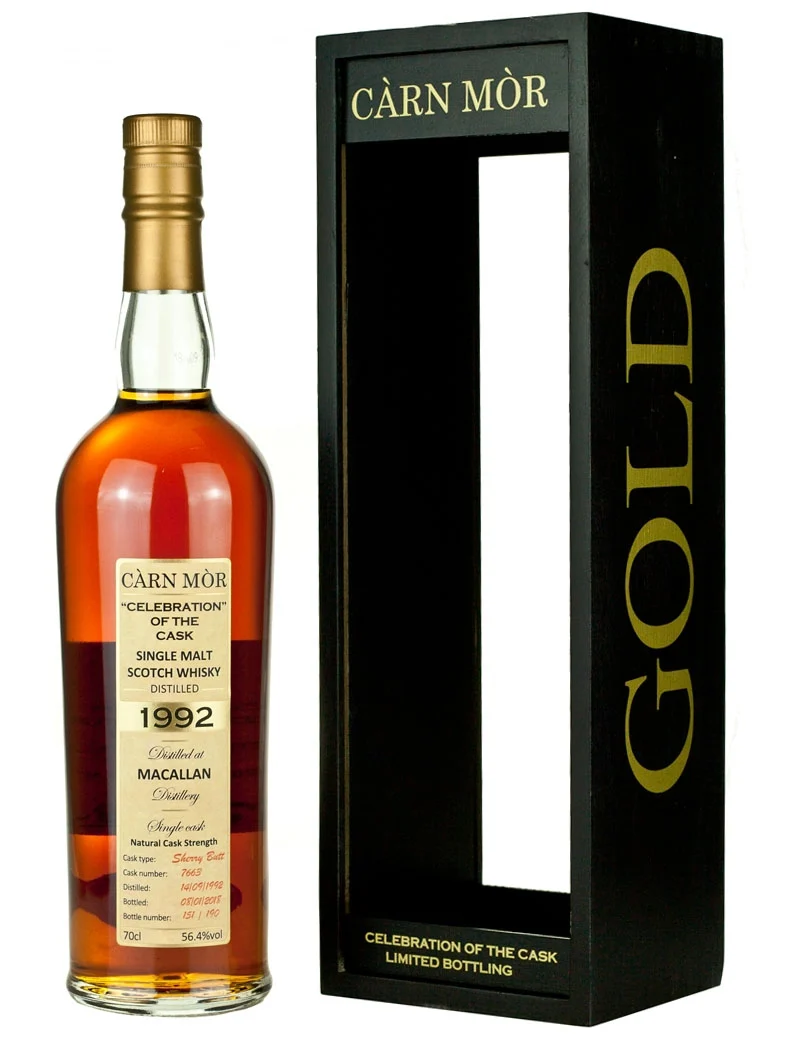 Macallan 25 Year Old 1992 Carn Mor Black Gold