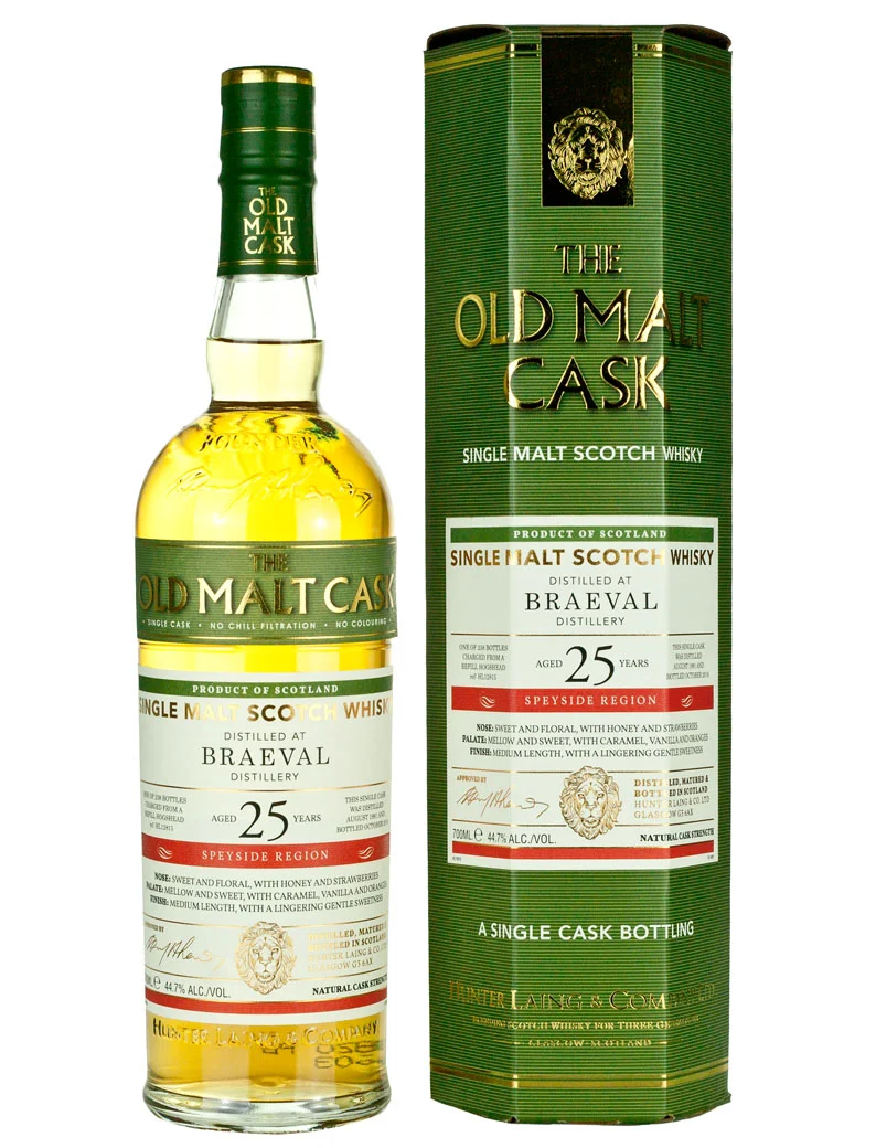 Braeval (Braes of Glenlivet) 25 Year Old 1991 Old Malt Cask