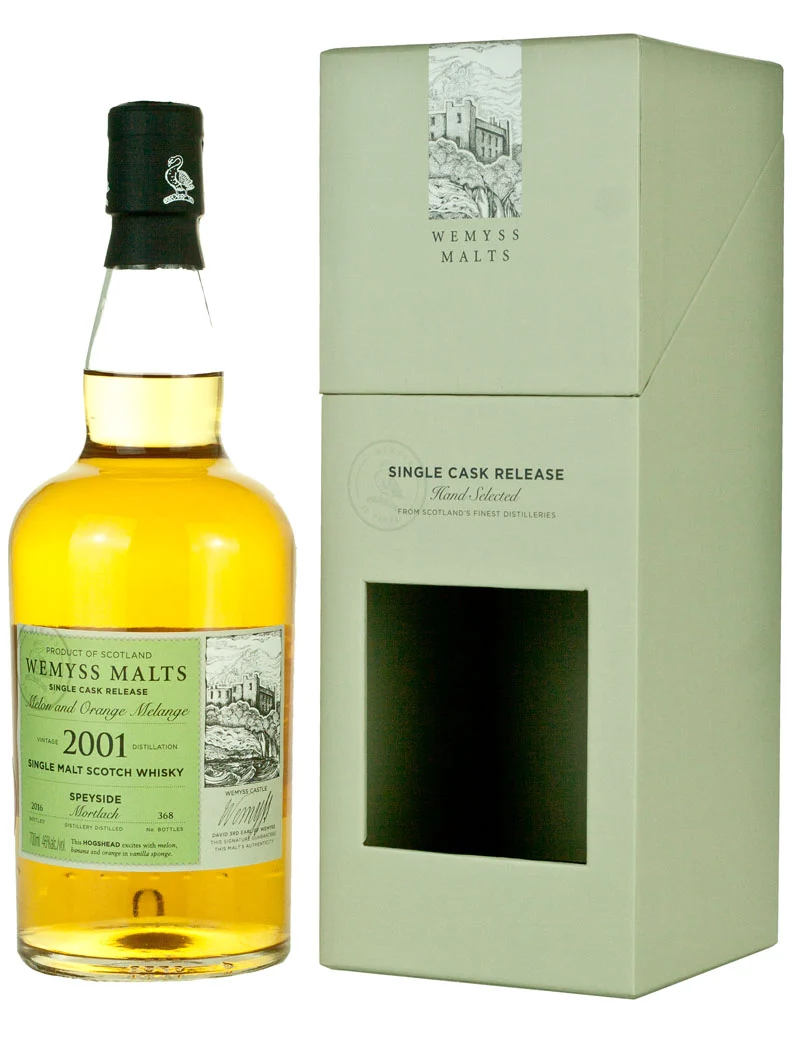 Mortlach 15 Year Old 2001 Melon and Orange Melange Wemyss