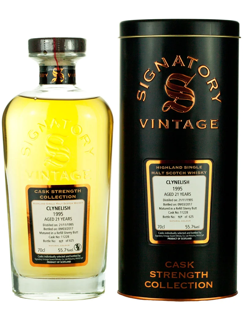 Clynelish 21 Year Old 1995 Signatory Cask Strength