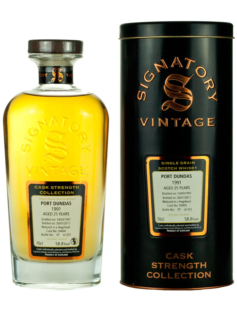 Port Dundas 25 Year Old 1991 Signatory Cask Strength