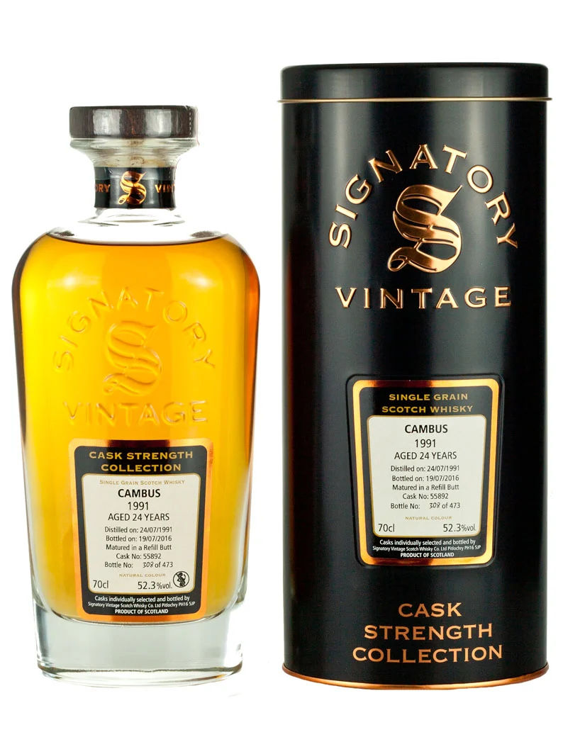 Cambus 24 Year Old 1991 Signatory Cask Strength