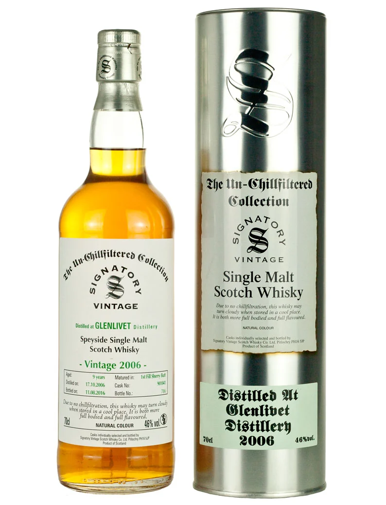 Glenlivet 9 Year Old 2006 Un-Chillfiltered