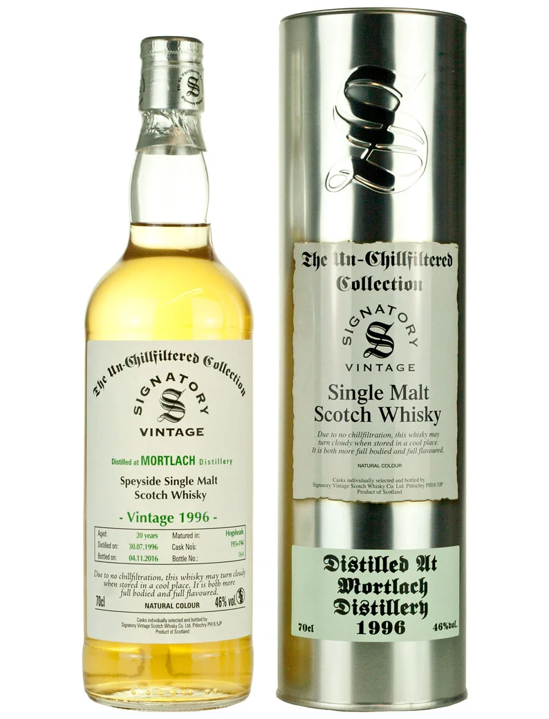 Mortlach 20 Year Old 1996 Un-Chillfiltered