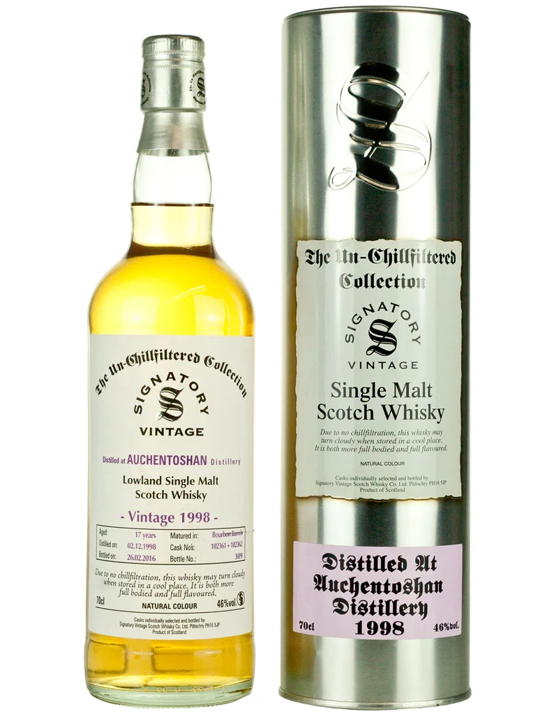 Auchentoshan 17 Year Old 1998 Un-Chillfiltered