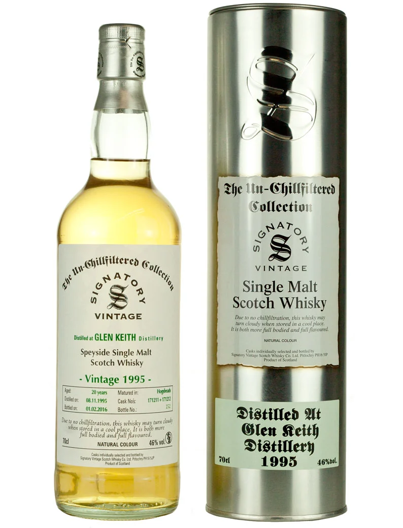 Glen Keith 20 Year Old 1995 Un-Chillfiltered