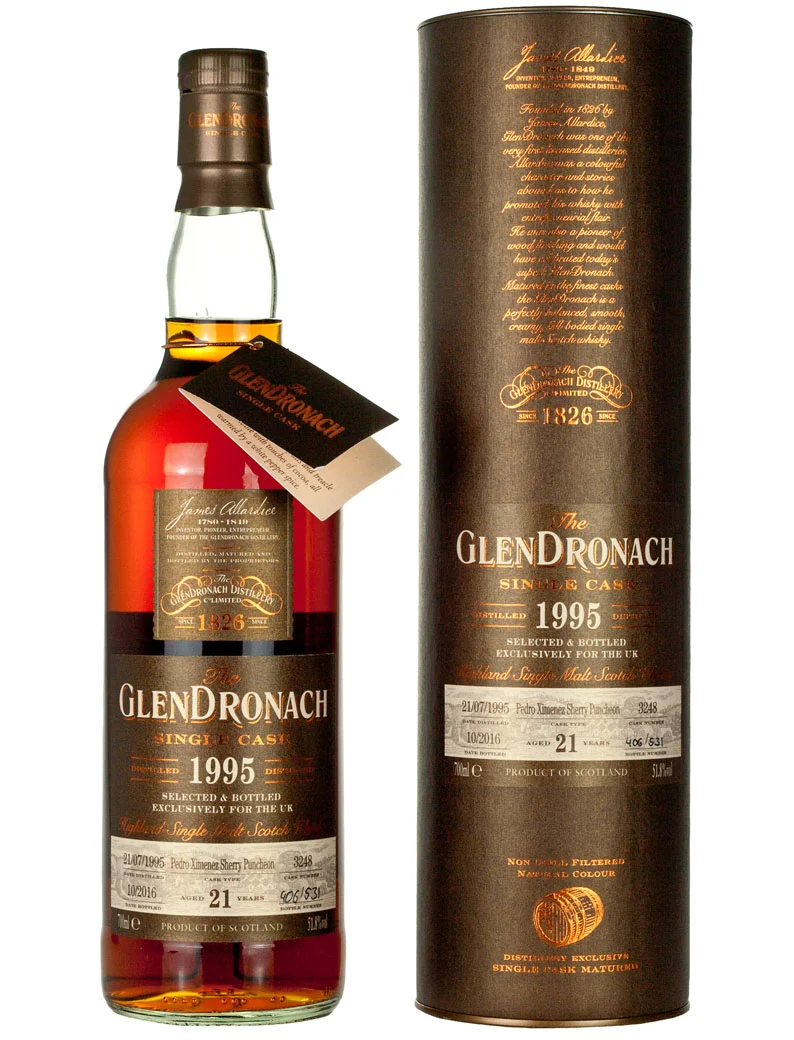 Glendronach 21 Year Old 1995 UK Exclusive
