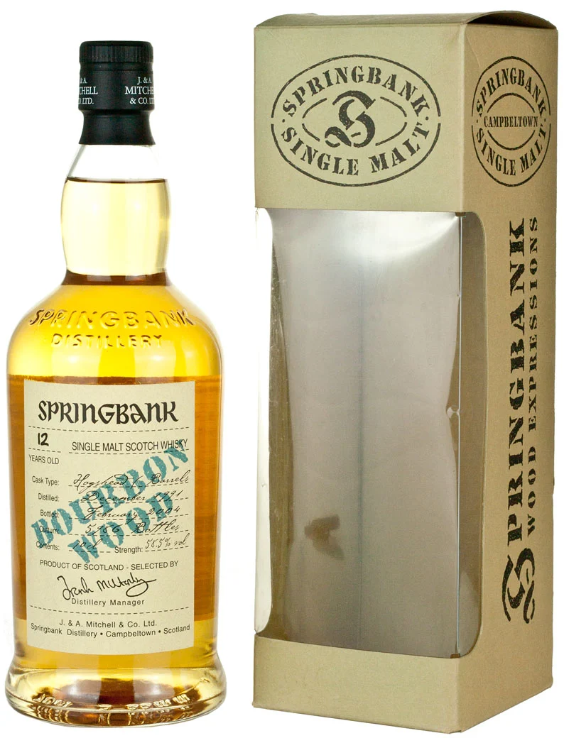 Springbank 12 Year Old 1991 Bourbon Wood