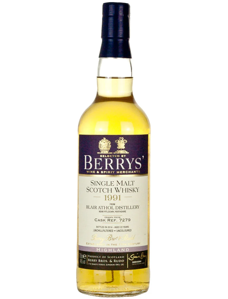 Blair Athol 22 Year Old 1991 Berry's Own