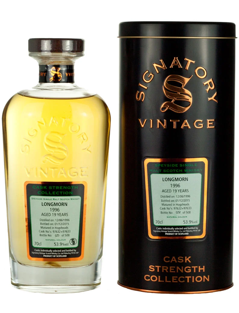 Longmorn 19 Year Old 1996 Signatory Cask Strength