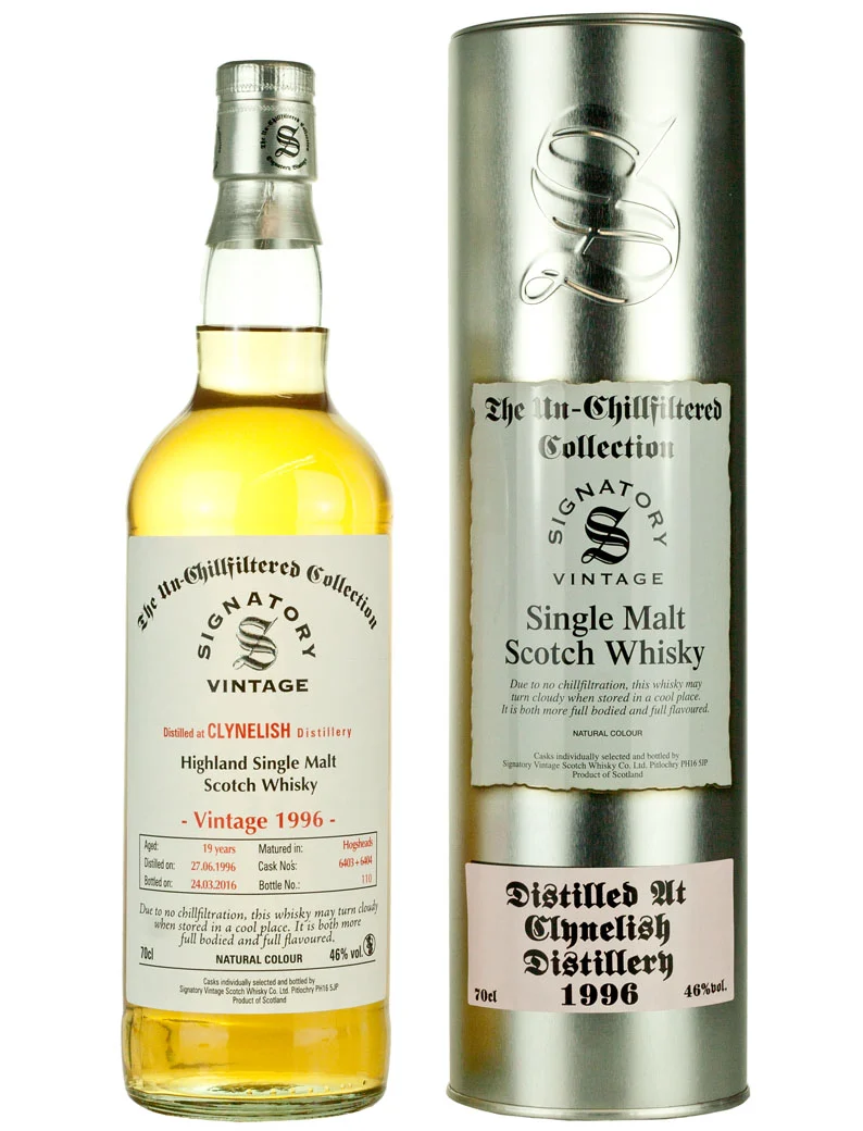 Clynelish 19 Year Old 1996 Un-Chillfiltered