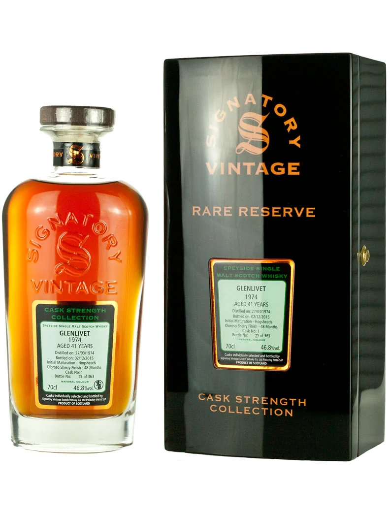Glenlivet 41 Year Old 1974 Signatory Rare Reserve