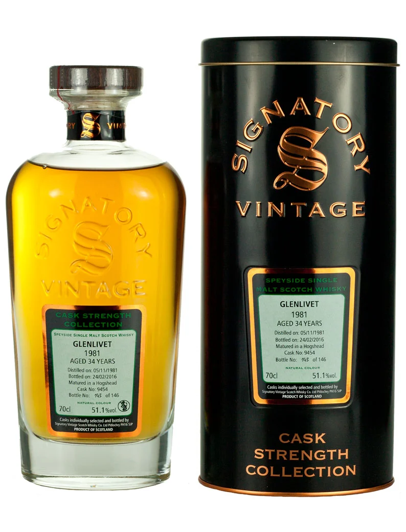 Glenlivet 34 Year Old 1981 Signatory