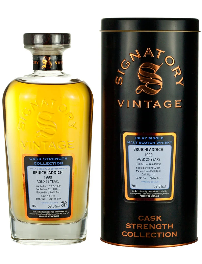 Bruichladdich 25 Year Old 1990 Signatory