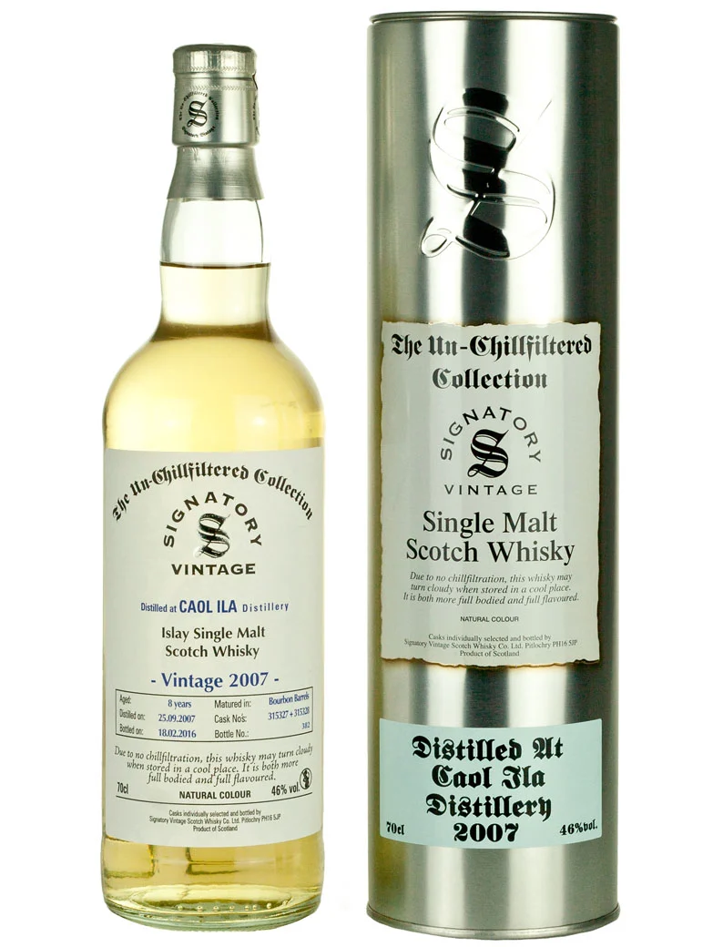 Caol Ila 8 Year Old 2007 Un-Chillfiltered