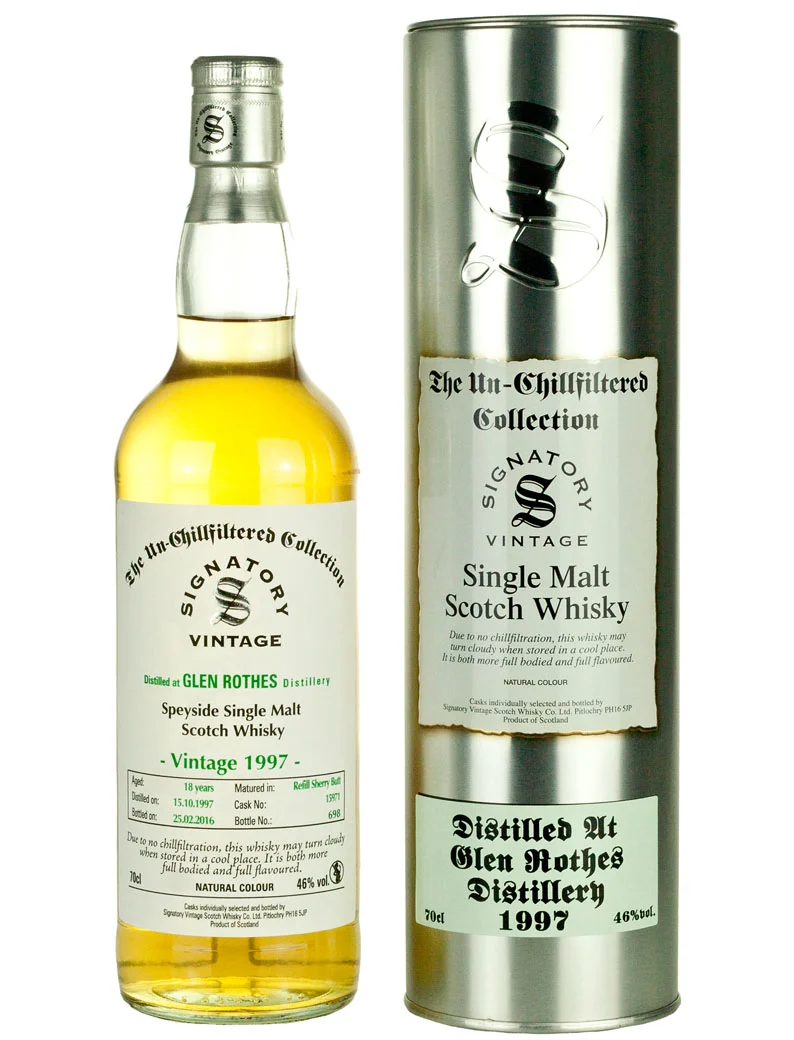 Glenrothes 18 Year Old 1997 Un-Chillfiltered