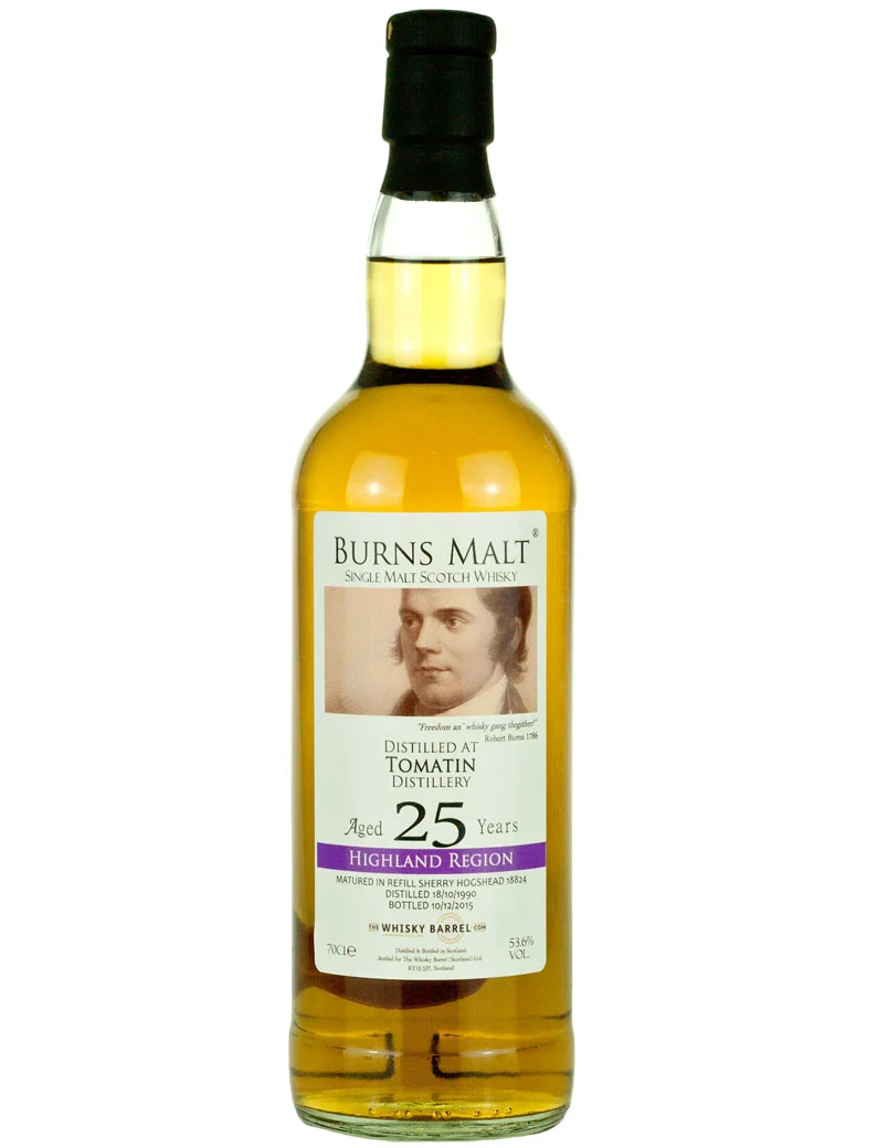 Tomatin 25 Year Old 1990 Burns Malt