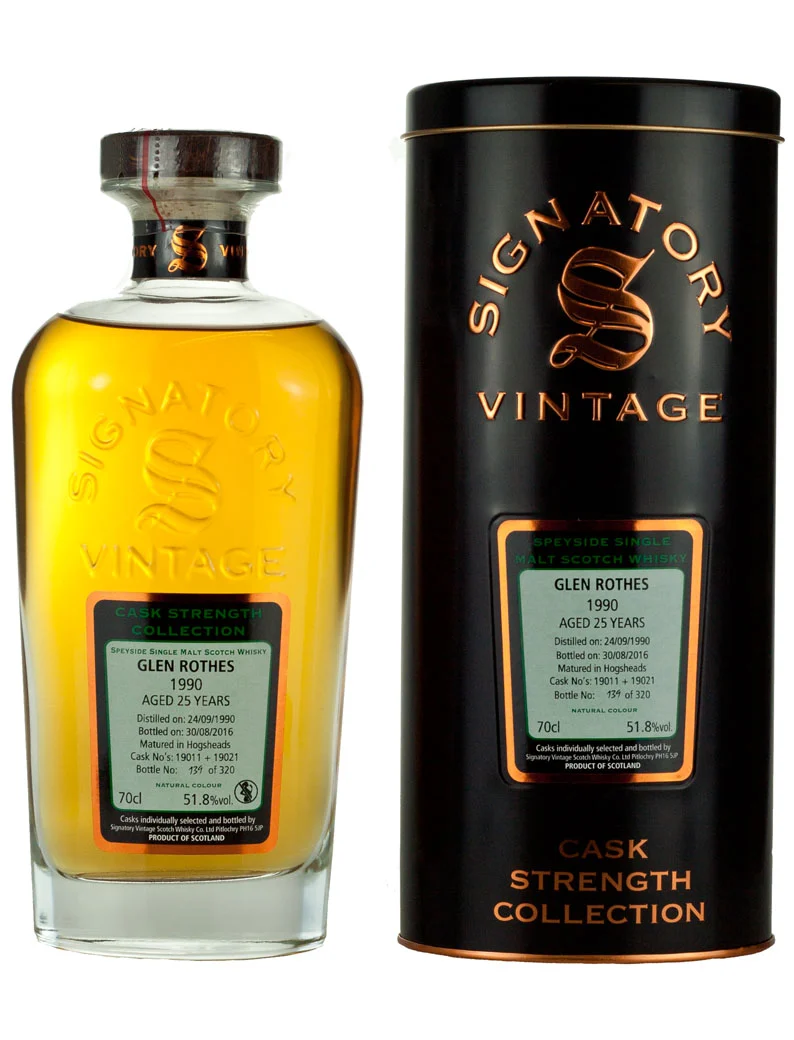 Glenrothes 25 Year Old 1990 Signatory
