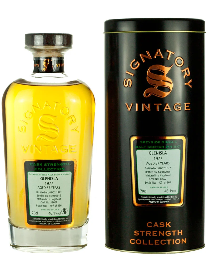 Glenisla 37 Year Old 1977 Signatory Cask Strength