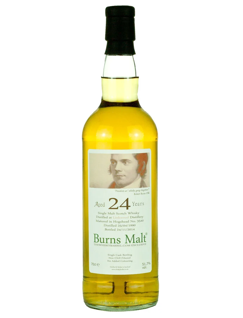 Linkwood 24 Year Old 1990 Burns Malt